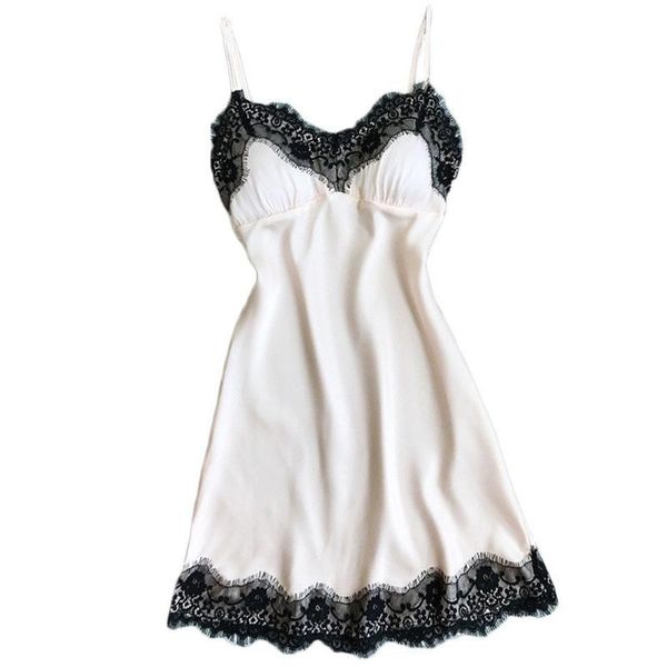 women lace spaghetti strap silk nightwear sleepwear removable pad ladies lingerie nightdress, Black;red
women lace spaghetti strap silk nightwear sleepwear removable pad ladies lingerie nightdress, Black;red