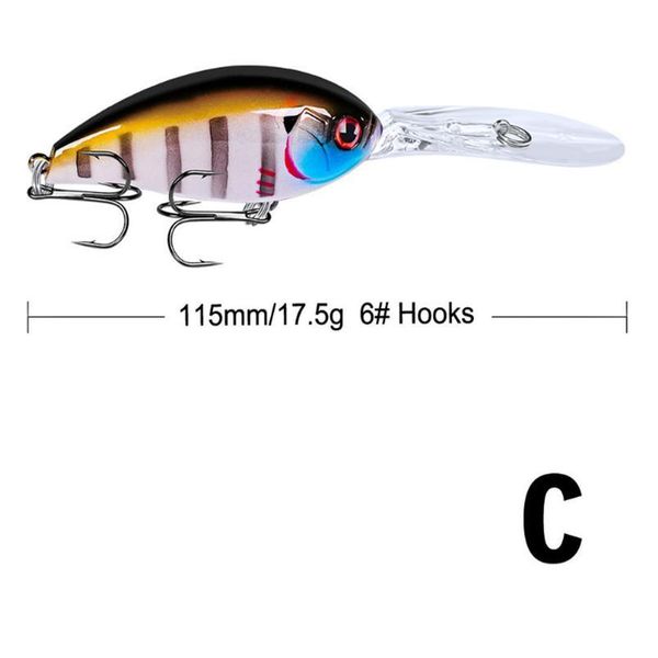 1pcs laser wobbler fishing lure 115mm 17.5g artificial hard baits crankbait 3d eyes jerkbait for bass carp jllaee
1pcs laser wobbler fishing lure 115mm 17.5g artificial hard baits crankbait 3d eyes jerkbait for bass carp jllaee