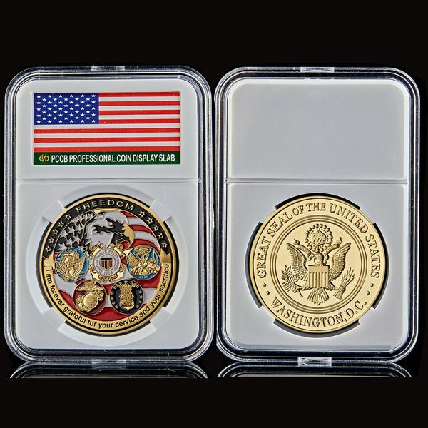 metal craft collectible challenge us military forces 24k gold plated commemorative badge w/pccb box
metal craft collectible challenge us military forces 24k gold plated commemorative badge w/pccb box