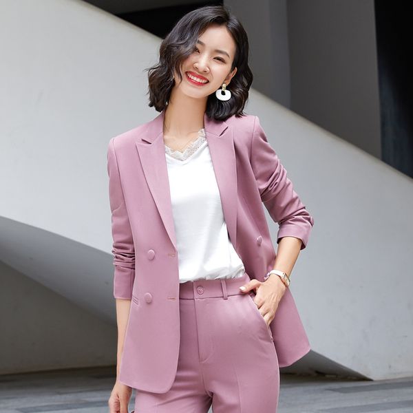 autumn and winter high-quality professional women's suit two-piece overalls female fashion lady jacket slim trousers temperament q1215, White
autumn and winter high-quality professional women's suit two-piece overalls female fashion lady jacket slim trousers temperament q1215, White
