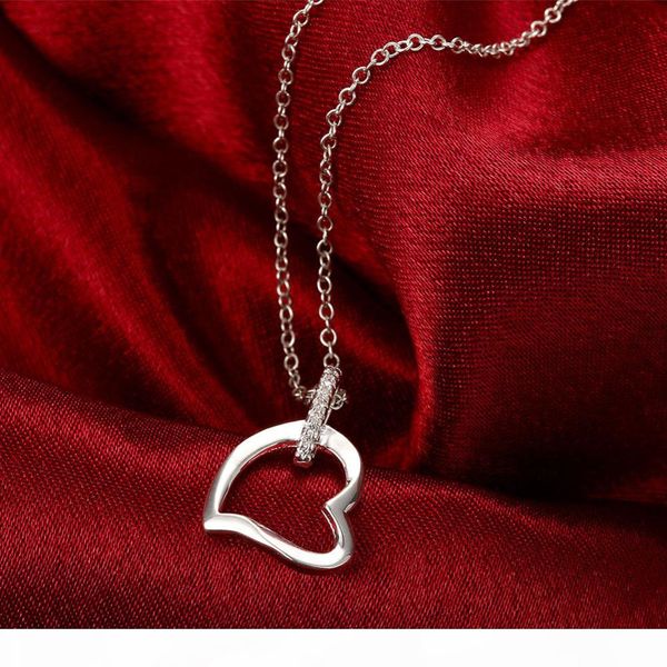 new valentine's day gift romantic lovely inlaid stone heart pendant necklace fashion 925 sterling silver plated jewelry
new valentine's day gift romantic lovely inlaid stone heart pendant necklace fashion 925 sterling silver plated jewelry