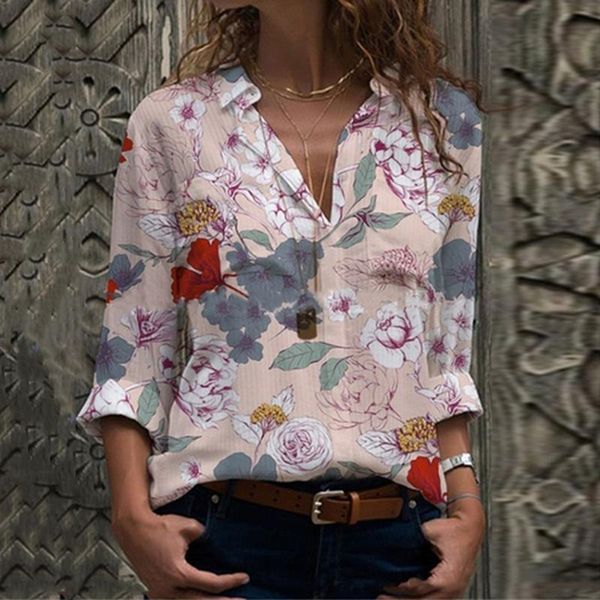 women causal blouses single-breasted loose floral print shirts female 2020 spring comfortable breathable blouses, White
women causal blouses single-breasted loose floral print shirts female 2020 spring comfortable breathable blouses, White