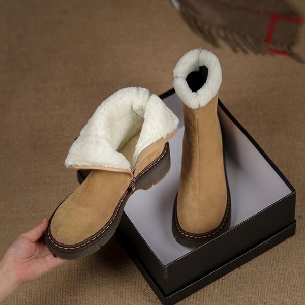 boots sklfgxzy arrival winter women snow genuine leather cowhide warm fur one shoes, Black
boots sklfgxzy arrival winter women snow genuine leather cowhide warm fur one shoes, Black
