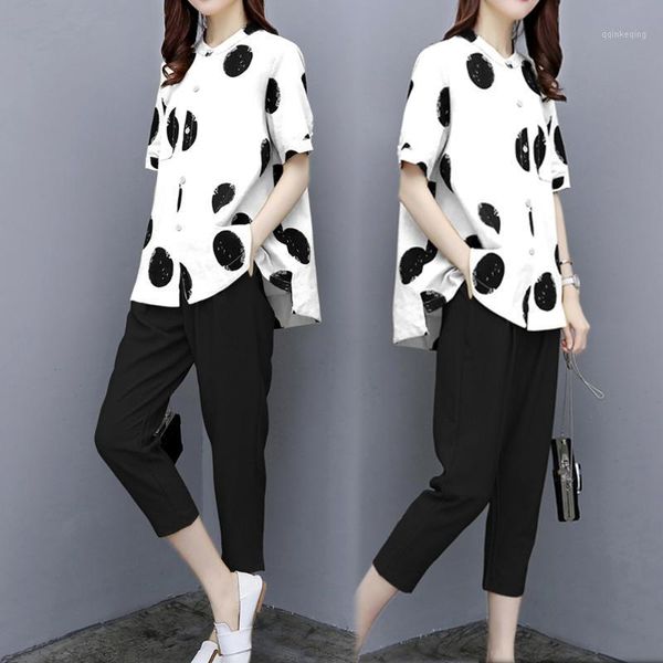 white 2 piece set outfits for women matching polka dot and pants suits plus size 2019 summer tracksuit co-ord set clothing1
white 2 piece set outfits for women matching polka dot and pants suits plus size 2019 summer tracksuit co-ord set clothing1
