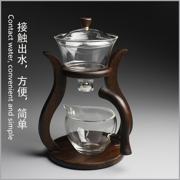 heat-resistant glass magnetic water diversion rotating cover bowl semi-automatic maker lazy teapot kungfu tea set q1218
heat-resistant glass magnetic water diversion rotating cover bowl semi-automatic maker lazy teapot kungfu tea set q1218