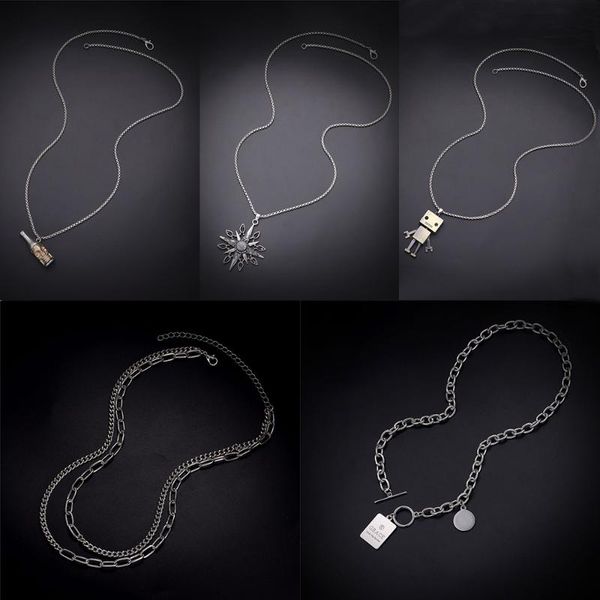 chokers harajuku vintage metal sheet bottle rebot pendants necklace fashion 2021 hipster initial thick chain party jewelry, Golden;silver
chokers harajuku vintage metal sheet bottle rebot pendants necklace fashion 2021 hipster initial thick chain party jewelry, Golden;silver