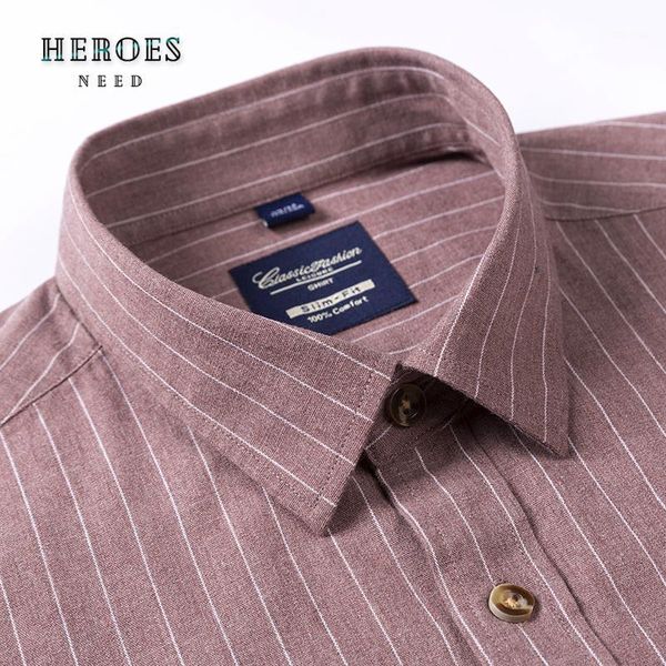 new casual oxford 100% pure cotton brown red striped long sleeve shirts for men brushed slim fit male men's shirt1, White;black
new casual oxford 100% pure cotton brown red striped long sleeve shirts for men brushed slim fit male men's shirt1, White;black