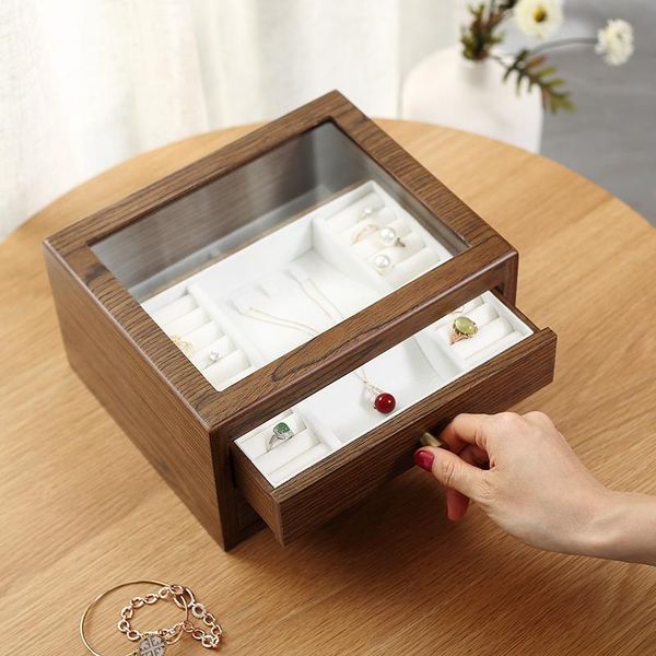 casegrace large wooden jewelry box organizer with drawer glass display wood earring ring necklace jewellery storage case casket, Pink;blue
casegrace large wooden jewelry box organizer with drawer glass display wood earring ring necklace jewellery storage case casket, Pink;blue