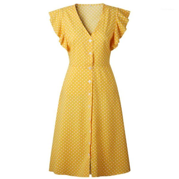 sleeveless shirt dress 2019 summer chiffon boho beach dresses women casual ruffles dot print a-line midi party dress vestidos1, Black;gray
sleeveless shirt dress 2019 summer chiffon boho beach dresses women casual ruffles dot print a-line midi party dress vestidos1, Black;gray