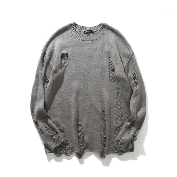 men's sweaters men's solid color hole pullover sweater round neck casual loose couple pull homme streetwear hombre men1, White;black
men's sweaters men's solid color hole pullover sweater round neck casual loose couple pull homme streetwear hombre men1, White;black