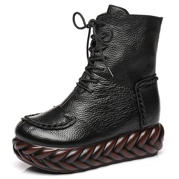boots zxryxgs 100% natural full genuine leather women winter shoes fashion thick-sole platform warm snow, Black
boots zxryxgs 100% natural full genuine leather women winter shoes fashion thick-sole platform warm snow, Black