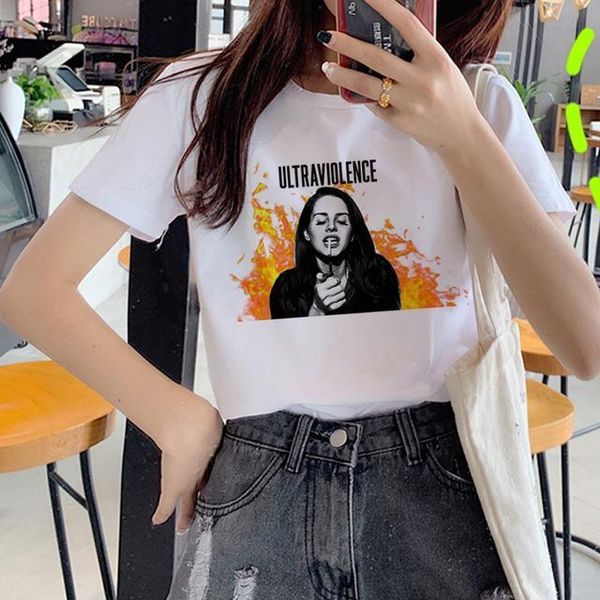 graphic printed female tshirt streetwear casual o neck t-shirt harajuku korean style short sleeves summer tees, White 
graphic printed female tshirt streetwear casual o neck t-shirt harajuku korean style short sleeves summer tees, White