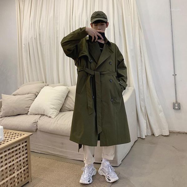 2019 autumn and winter version of the european and american style loose long belt windbreaker jacket1, Tan;black
2019 autumn and winter version of the european and american style loose long belt windbreaker jacket1, Tan;black
