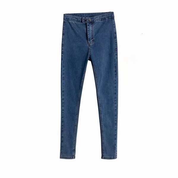 2021 new color two female foot fall han edition of tall waist buckle jeans show thin pencil pants, cultivate morality pants dmhx, Blue
2021 new color two female foot fall han edition of tall waist buckle jeans show thin pencil pants, cultivate morality pants dmhx, Blue