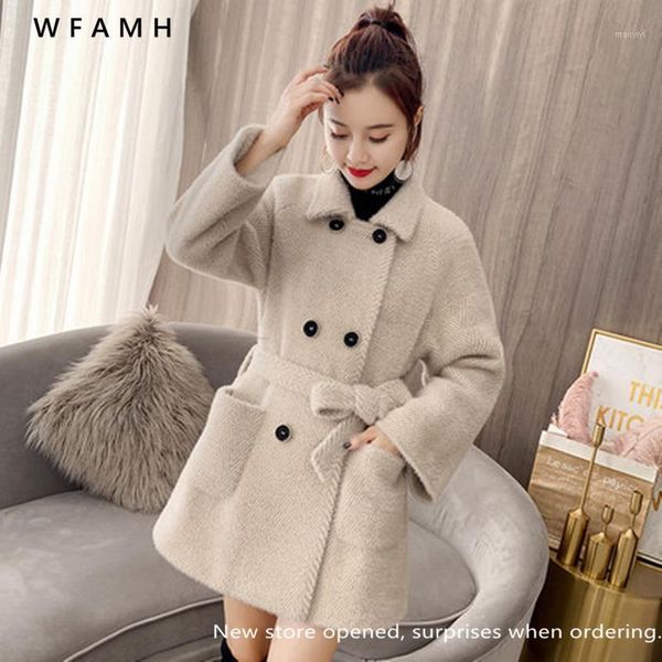 mink velvet woolen jacket female small 2020 new winter long belt was thin double-breasted mink thick woolen coat fashion wild1, Black
mink velvet woolen jacket female small 2020 new winter long belt was thin double-breasted mink thick woolen coat fashion wild1, Black