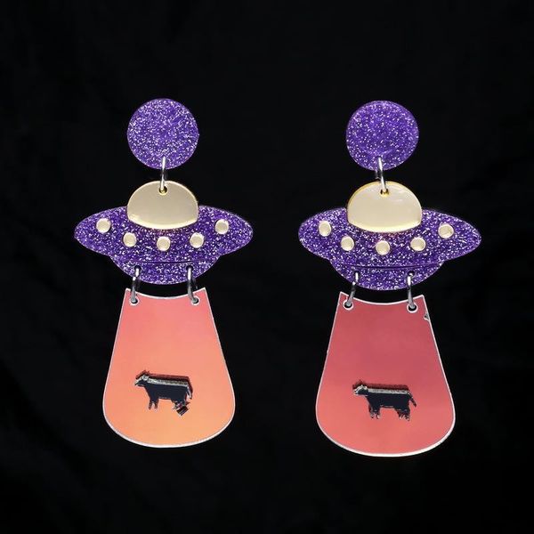 2020 new cute acrylic ufo flying saucer drop earrings for women gold glitter spaceship big drop earrings 2020 fashion jewelry, Silver
2020 new cute acrylic ufo flying saucer drop earrings for women gold glitter spaceship big drop earrings 2020 fashion jewelry, Silver