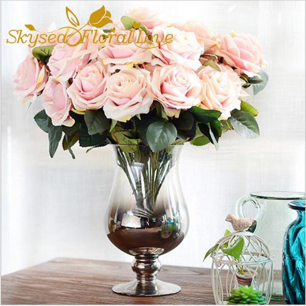decorative flowers & wreaths artificial rose diy fake wedding decor 10 heads for home party office silk
decorative flowers & wreaths artificial rose diy fake wedding decor 10 heads for home party office silk