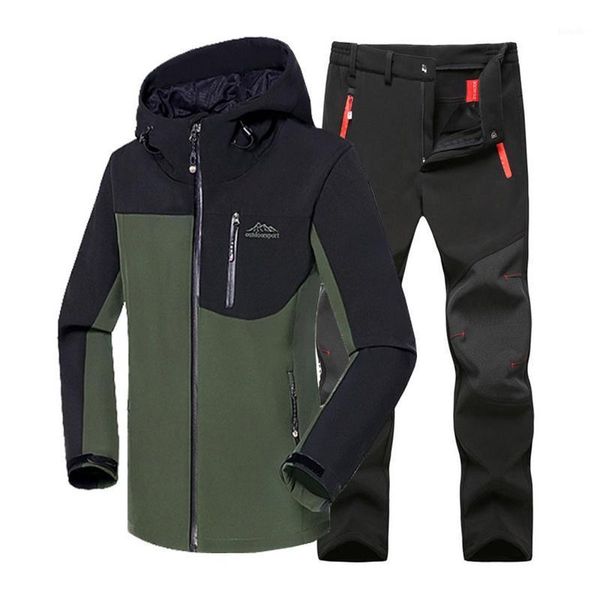 6xl men winter waterproof fish outdoor jackets suit hiking pant camp climb skiing trousers fleece sharkskin oversize1, Black;green
6xl men winter waterproof fish outdoor jackets suit hiking pant camp climb skiing trousers fleece sharkskin oversize1, Black;green