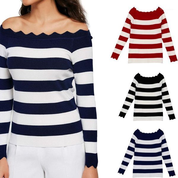 fashion women casual striped crochet knit sweaters superior sweaters dropship1, White;black
fashion women casual striped crochet knit sweaters superior sweaters dropship1, White;black
