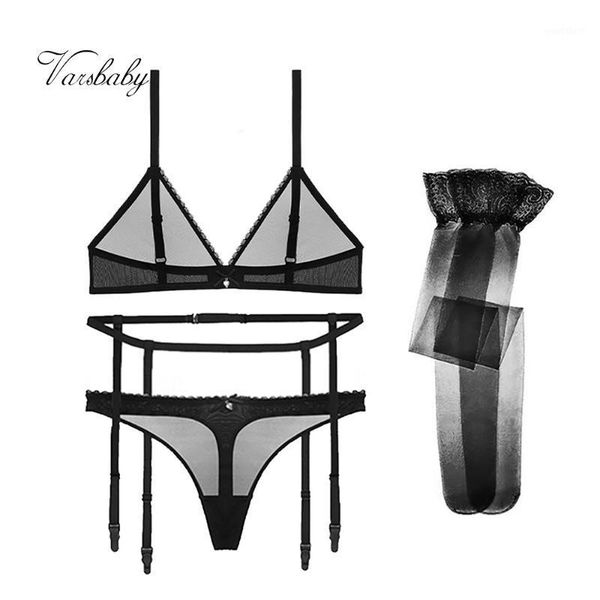 varsbaby bra+thongs+belt+stockings 4pcs transparent underwear wire seamless bra set1, Red;black
varsbaby bra+thongs+belt+stockings 4pcs transparent underwear wire seamless bra set1, Red;black