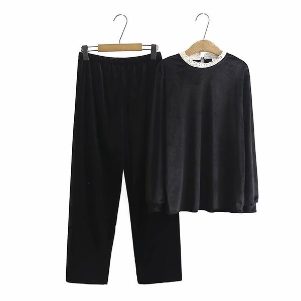 xl-4xl size black velvet 2 pasts/set solid suit plus pants joint crooked women's disorders 8idv, Gray
xl-4xl size black velvet 2 pasts/set solid suit plus pants joint crooked women's disorders 8idv, Gray