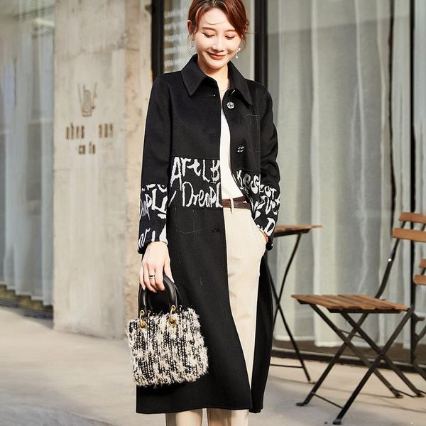 women's wool & blends the green line in qiu dong with grid cloth coat long double-sided bst78212 warm pure, Black
women's wool & blends the green line in qiu dong with grid cloth coat long double-sided bst78212 warm pure, Black