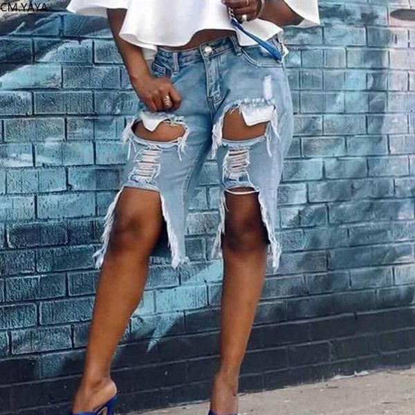 cm.yaya knee length cut out denim pants women retro solid hole jeans ripped trousers street skinny high waist lady pants1, Blue
cm.yaya knee length cut out denim pants women retro solid hole jeans ripped trousers street skinny high waist lady pants1, Blue
