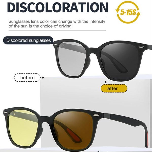 sunglasses 2021 retro square polarized driving pochromic day night vision goggle glasses women uv400 eyewear for men, White;black
sunglasses 2021 retro square polarized driving pochromic day night vision goggle glasses women uv400 eyewear for men, White;black