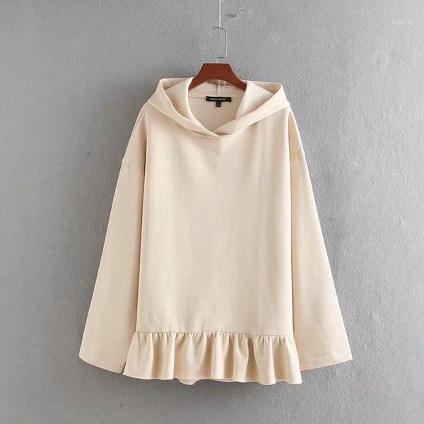 women sweet hooded sweatshirts 2020 spring ruffles long sleeve solid loose pullovers cute female clothing casual plus size 1, Black
women sweet hooded sweatshirts 2020 spring ruffles long sleeve solid loose pullovers cute female clothing casual plus size 1, Black