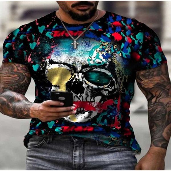 men's t-shirts black skull men's 3d print t-shirt short sleeve tough guy style halloween loose hip hop rock party street punk goth, White;black
men's t-shirts black skull men's 3d print t-shirt short sleeve tough guy style halloween loose hip hop rock party street punk goth, White;black