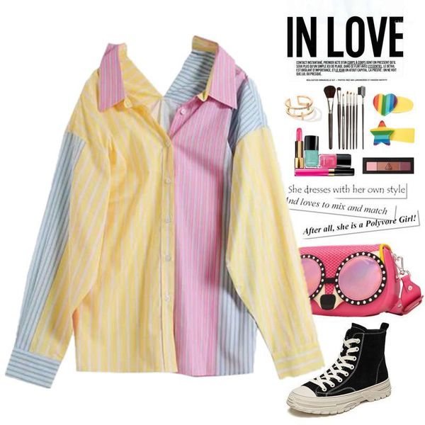 spring summer outerwear women's long shirts feminino casual colorful stripped print spliced blouses maxi size clothing ns8181, White
spring summer outerwear women's long shirts feminino casual colorful stripped print spliced blouses maxi size clothing ns8181, White