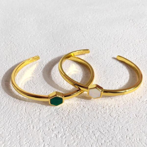 2020 new luxury gold color bangle inlay natural stone for women fashion handmade bracelet designer jewelry, Black
2020 new luxury gold color bangle inlay natural stone for women fashion handmade bracelet designer jewelry, Black