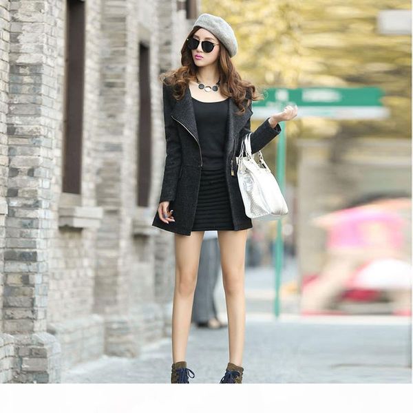 wholesale-2016 autumn winter women woolen coat female warm wool long sleeve overcoat jacket fashion 10203, Black
wholesale-2016 autumn winter women woolen coat female warm wool long sleeve overcoat jacket fashion 10203, Black