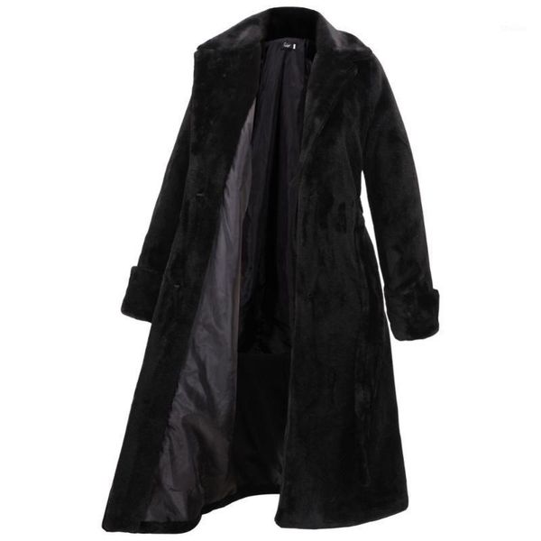 women's fur & faux autumn product imitation coat suit collar cotton outwear thick long section plush women windbreaker b3431, Black
women's fur & faux autumn product imitation coat suit collar cotton outwear thick long section plush women windbreaker b3431, Black