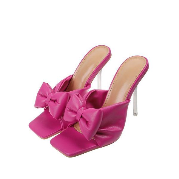 sandals butterfly-knot open toed crystal transparent thin heels women slippers pumps summers external wear, Black
sandals butterfly-knot open toed crystal transparent thin heels women slippers pumps summers external wear, Black