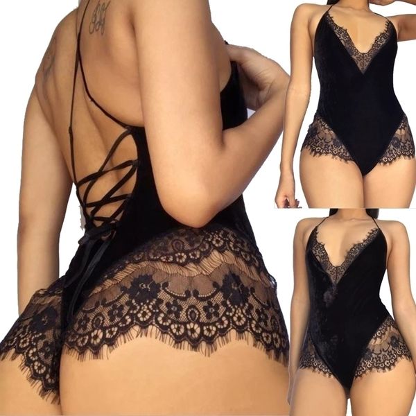 new hirigin new women lace lingerie bandage backless sleepwear babydoll outfit nightwear, Black;white
new hirigin new women lace lingerie bandage backless sleepwear babydoll outfit nightwear, Black;white