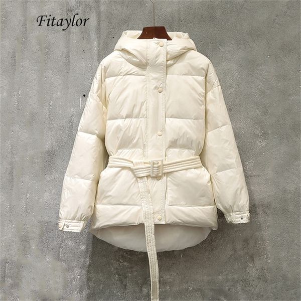 fitaylor winter ultra light women down jacket warm white duck down hooded parkas female single breasted snow outerwear with belt 200923, Black
fitaylor winter ultra light women down jacket warm white duck down hooded parkas female single breasted snow outerwear with belt 200923, Black