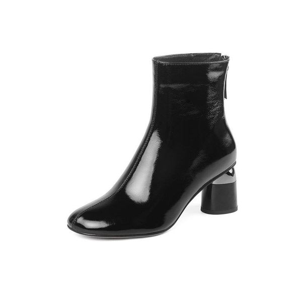 2020 quality vintage genuine leather women's boots back zipper square toe thick high heels pumps party casual shoes woman, Black
2020 quality vintage genuine leather women's boots back zipper square toe thick high heels pumps party casual shoes woman, Black