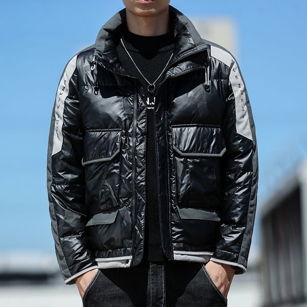 popular men's down jacket male 2020 new handsome man thin coat more add wool coat in winter q1209, Black
popular men's down jacket male 2020 new handsome man thin coat more add wool coat in winter q1209, Black