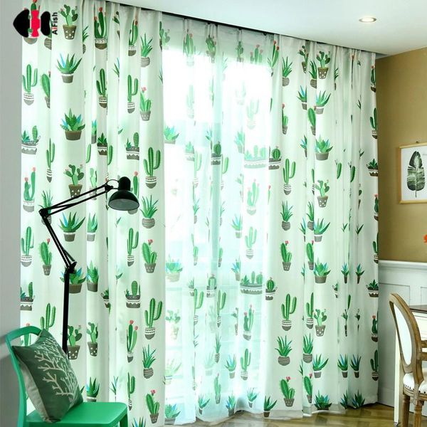 nordic style green cactus pattern curtains for kids boys room semi sheer voile patio sliding glass door drapes
nordic style green cactus pattern curtains for kids boys room semi sheer voile patio sliding glass door drapes