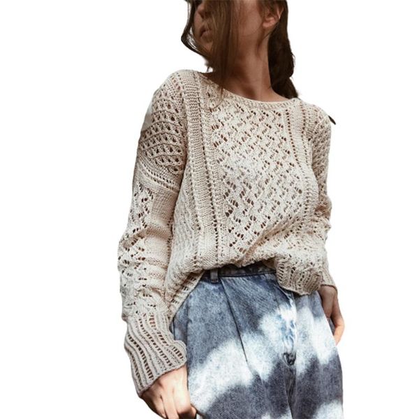 ladies new knitted sweater autumn winter casual loose openwork long-sleeved sweater hollow round neck pullover for woman, White;black
ladies new knitted sweater autumn winter casual loose openwork long-sleeved sweater hollow round neck pullover for woman, White;black