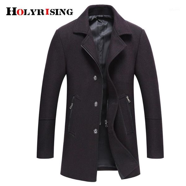 holyrising wool blend overcoat men stand collar woolen dress breathable jakets of men abrigos hombres invierno 5 coulrs 18461-51, Black
holyrising wool blend overcoat men stand collar woolen dress breathable jakets of men abrigos hombres invierno 5 coulrs 18461-51, Black