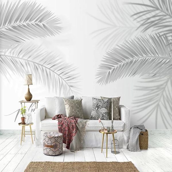 custom 3d mural wallpaper modern black white hand painted leaves art wall painting for living room dining room bedroom backdrop
custom 3d mural wallpaper modern black white hand painted leaves art wall painting for living room dining room bedroom backdrop