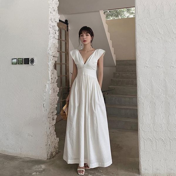 women elegant white dress bohemian beach holiday sleeveless midi party dresses 2021 new female ladies clothing vestidos, Black;gray
women elegant white dress bohemian beach holiday sleeveless midi party dresses 2021 new female ladies clothing vestidos, Black;gray