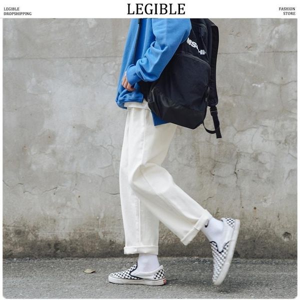 legible men spring straight white 2020 full-length pants mens casual summer sweatpants male korean trousers fashion bottoms1, Black
legible men spring straight white 2020 full-length pants mens casual summer sweatpants male korean trousers fashion bottoms1, Black