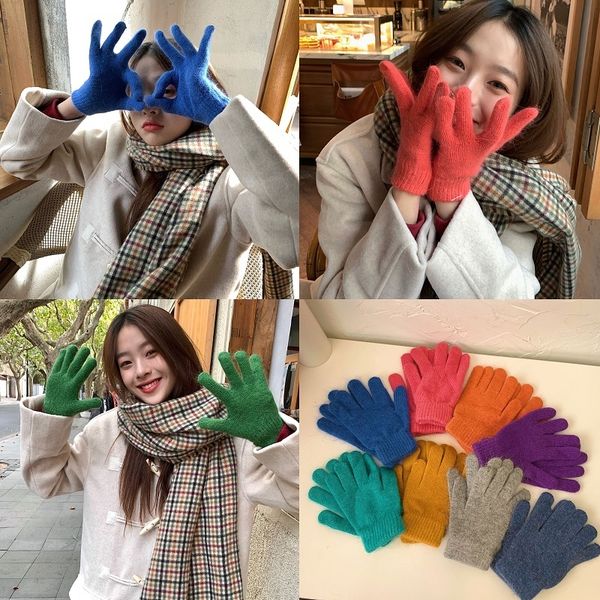 ins style lovely pure color rabbit hair five female korean versatile student warm and cold proof finger gloves cycling
ins style lovely pure color rabbit hair five female korean versatile student warm and cold proof finger gloves cycling