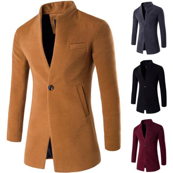 2019 wool coat men winter long coat slim cardigan windbreaker one button mandarin collar casual woolen men overcoat, Tan;black
2019 wool coat men winter long coat slim cardigan windbreaker one button mandarin collar casual woolen men overcoat, Tan;black