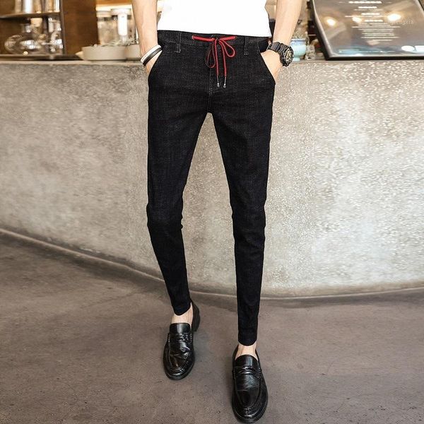 summer 2020 teenagers street new men's jeans korean style slim ankle length pants trendy black wild cowboy pencil pants1, Blue
summer 2020 teenagers street new men's jeans korean style slim ankle length pants trendy black wild cowboy pencil pants1, Blue