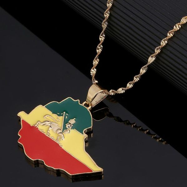 pendant necklaces trendy ethiopian flag lion map necklace for women men gold color silver chain jewelry
pendant necklaces trendy ethiopian flag lion map necklace for women men gold color silver chain jewelry