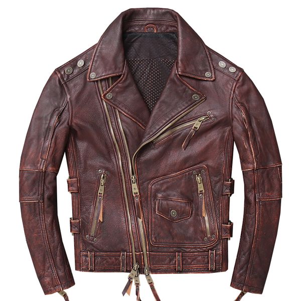 2021 vintage brown american style motorcycle leather jacket men plus size 4xl genuine cowhide slim fit biker coat drop shopping, Black
2021 vintage brown american style motorcycle leather jacket men plus size 4xl genuine cowhide slim fit biker coat drop shopping, Black